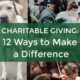 Charitable Giving: 12 Ways to Make a Difference